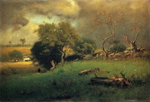 Another by Inness: "The Storm." Source: Wikimedia Commons