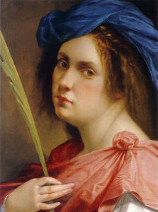 Artemisia Genileschi, Self-portrait as a Female Martyr, 1612. Source: Wikimedia Commons