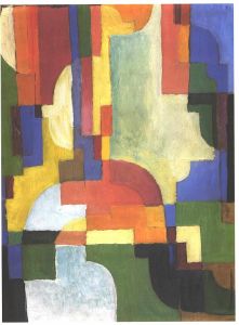 Colourfull shapes I. 1913. Source: Wikimedia Commons - Click to Enlarge